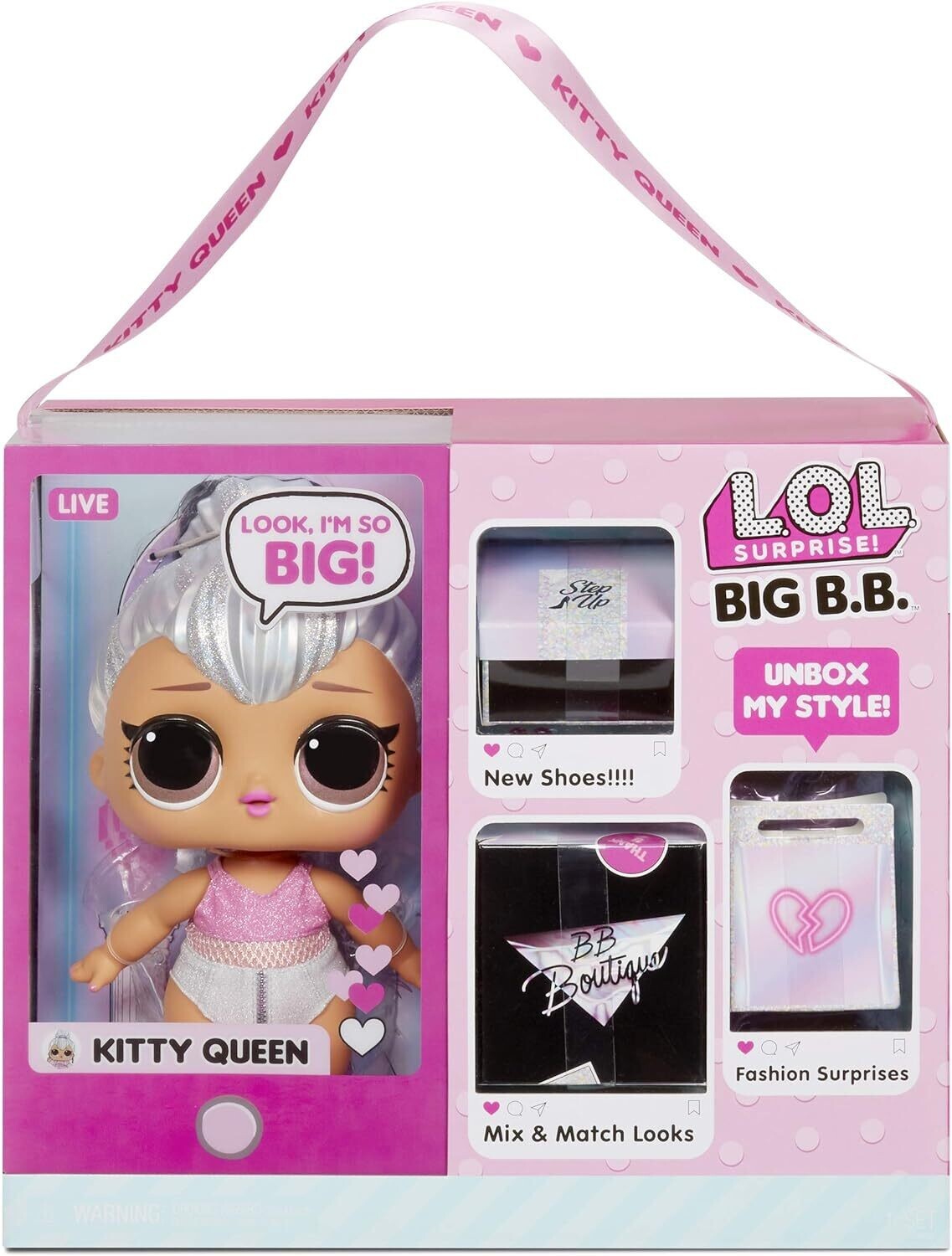 Bon Bon Large Doll with Fashion Surprises – Collectible Doll with Stylish Accessories and Hidden Surprises