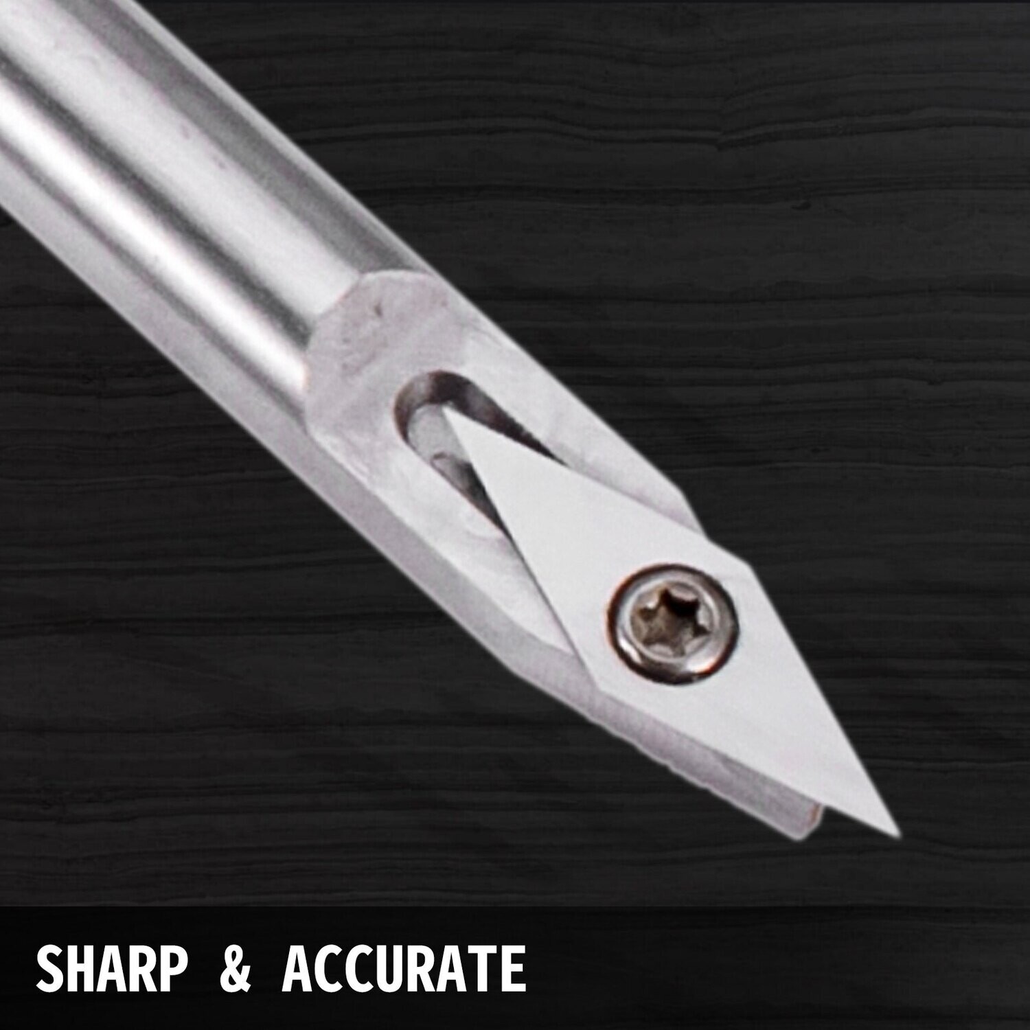 5-Piece Carbide Lathe Tool Set – Diamond, Round, Square Cutters for Precision Turning, Durable Lathe Chisels with Ergonomic Grip