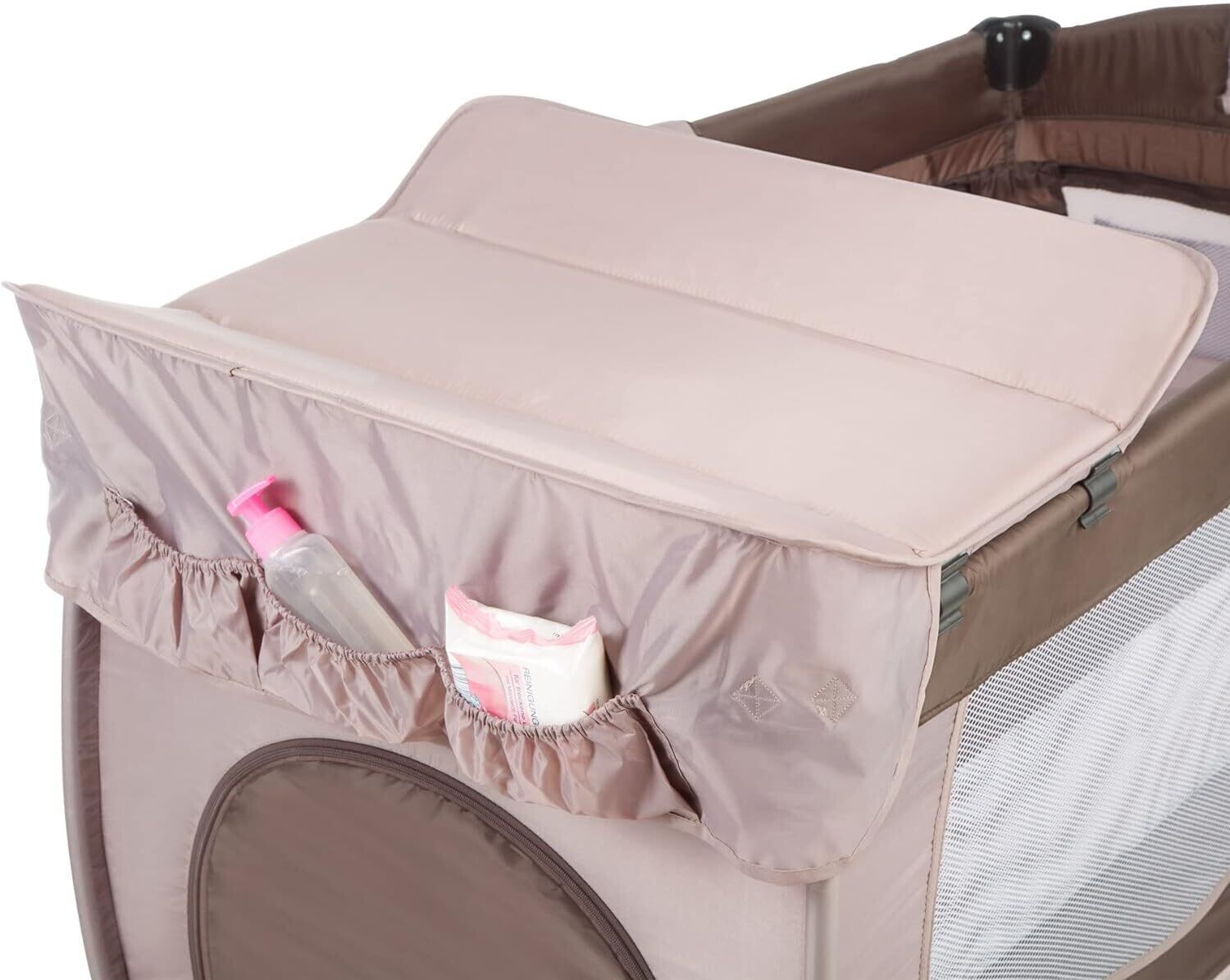 Children&#39;s Travel Bed, Height-Adjustable with Baby Insert, Multiple Colours, Portable Travel Cot for Kids