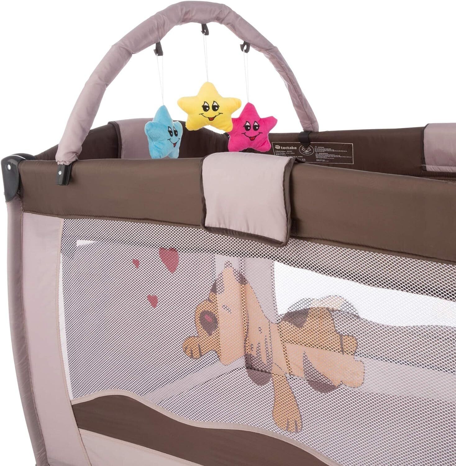 Children&#39;s Travel Bed, Height-Adjustable with Baby Insert, Multiple Colours, Portable Travel Cot for Kids