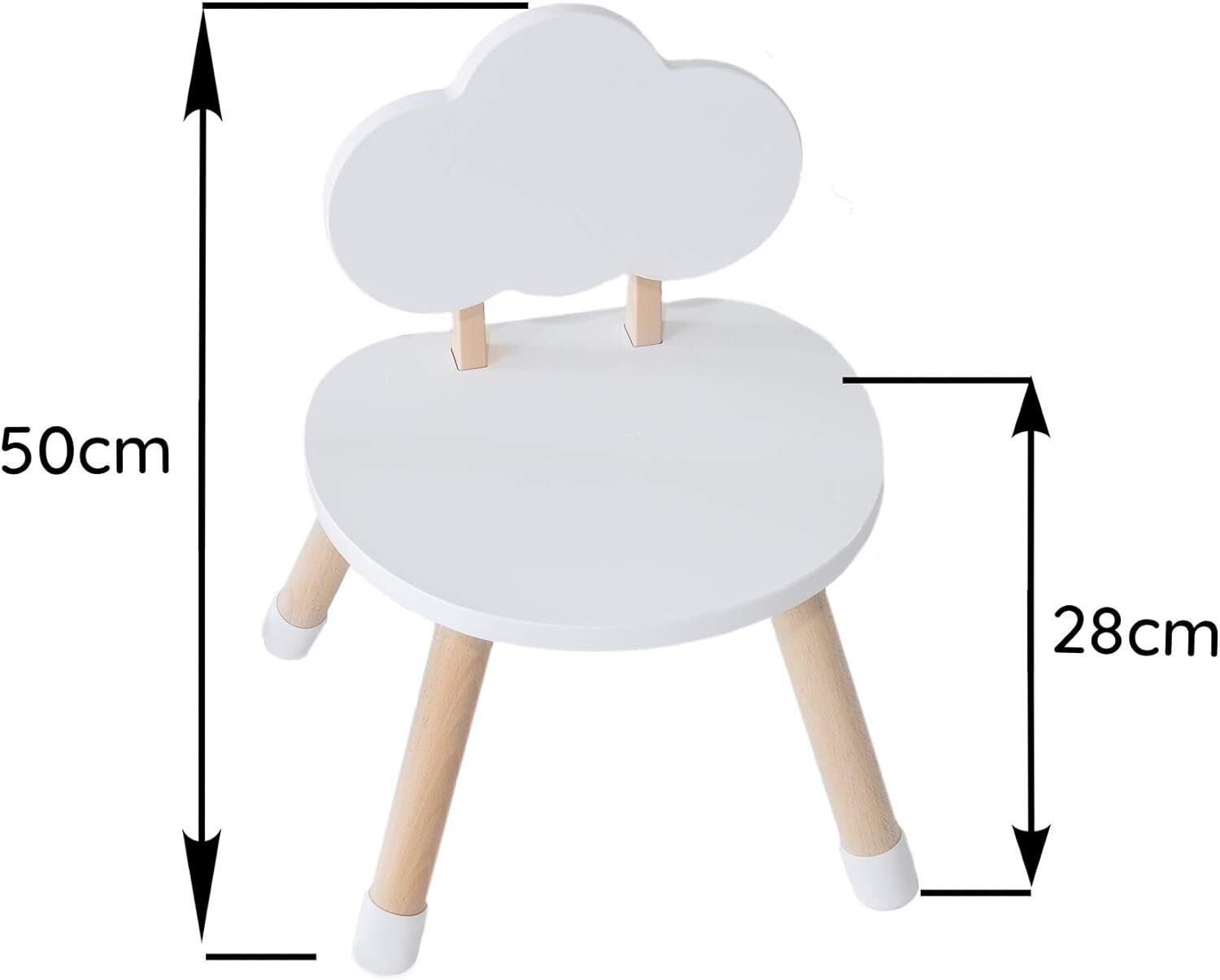 Children&#39;s Wooden Table and Chairs Set, Kids Furniture for Playroom and Bedroom
