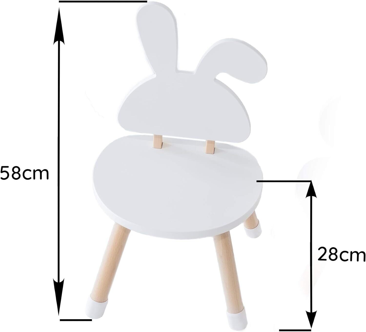 Children&#39;s Wooden Table and Chairs Set, Kids Furniture for Playroom and Bedroom