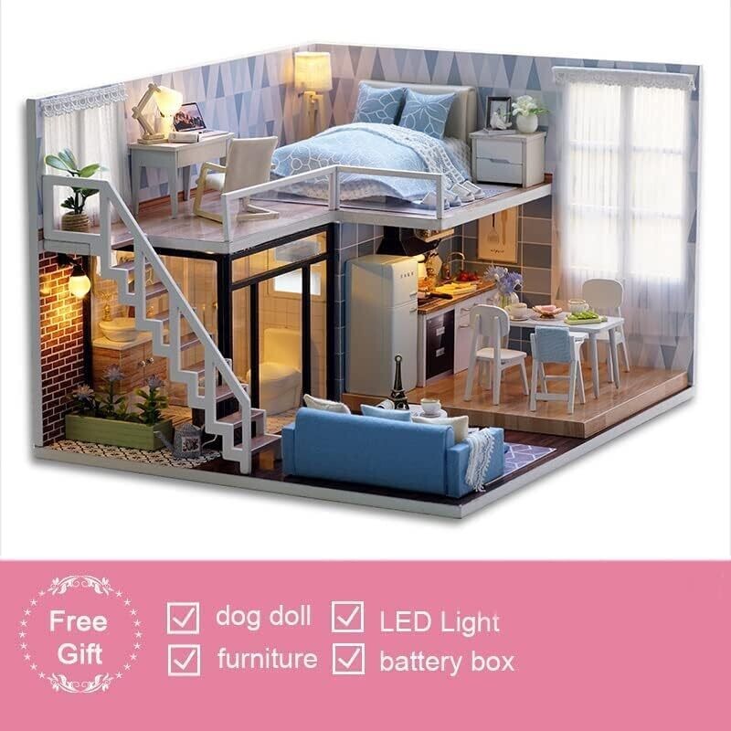 Doll House Wooden – Classic Wooden Doll Houses for Children, Imaginative Play and Creative Fun
