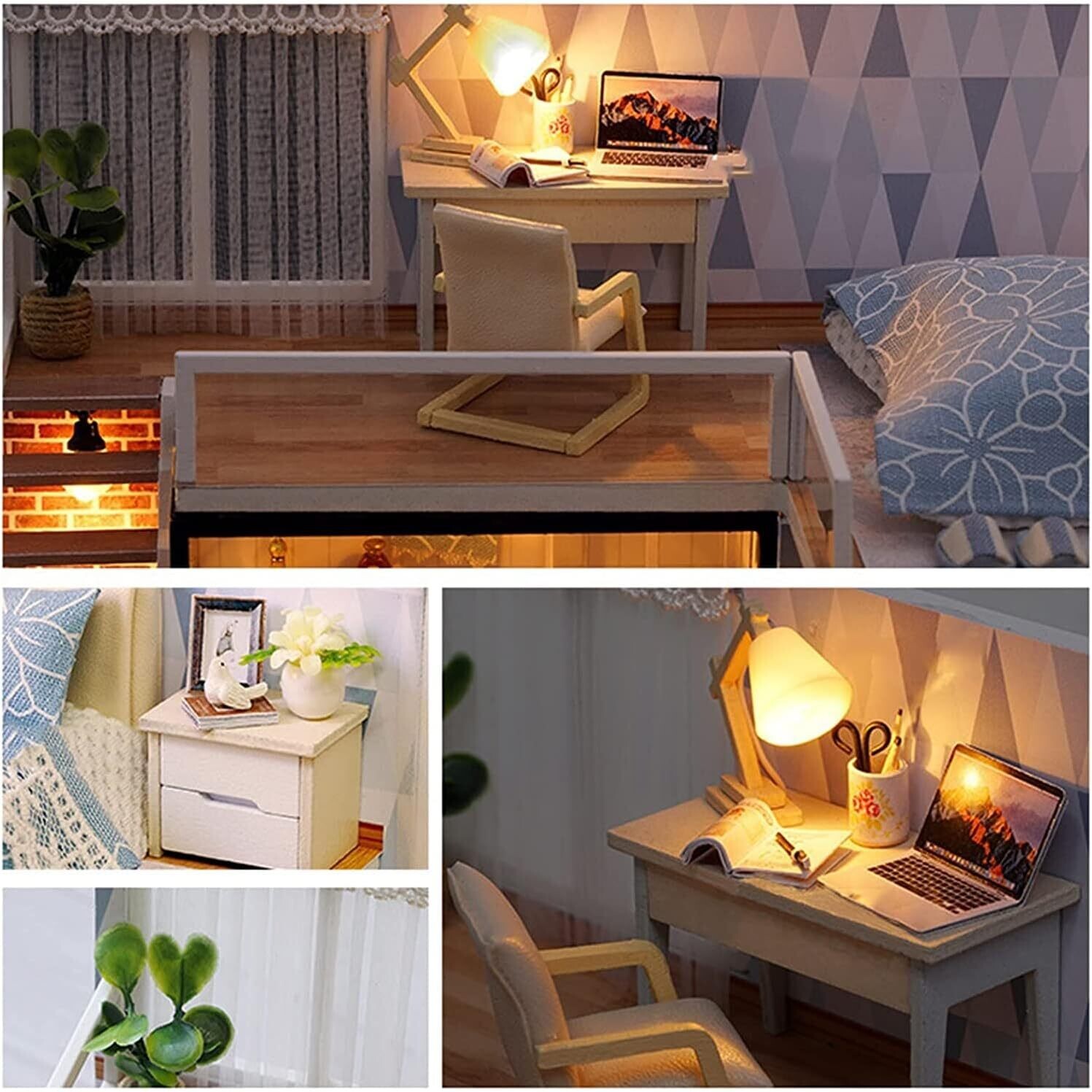 Doll House Wooden – Classic Wooden Doll Houses for Children, Imaginative Play and Creative Fun