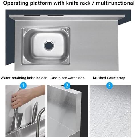 Double Bowl Kitchen Sink with 360° Rotating Faucet – Stainless Steel Sink for Modern Kitchens