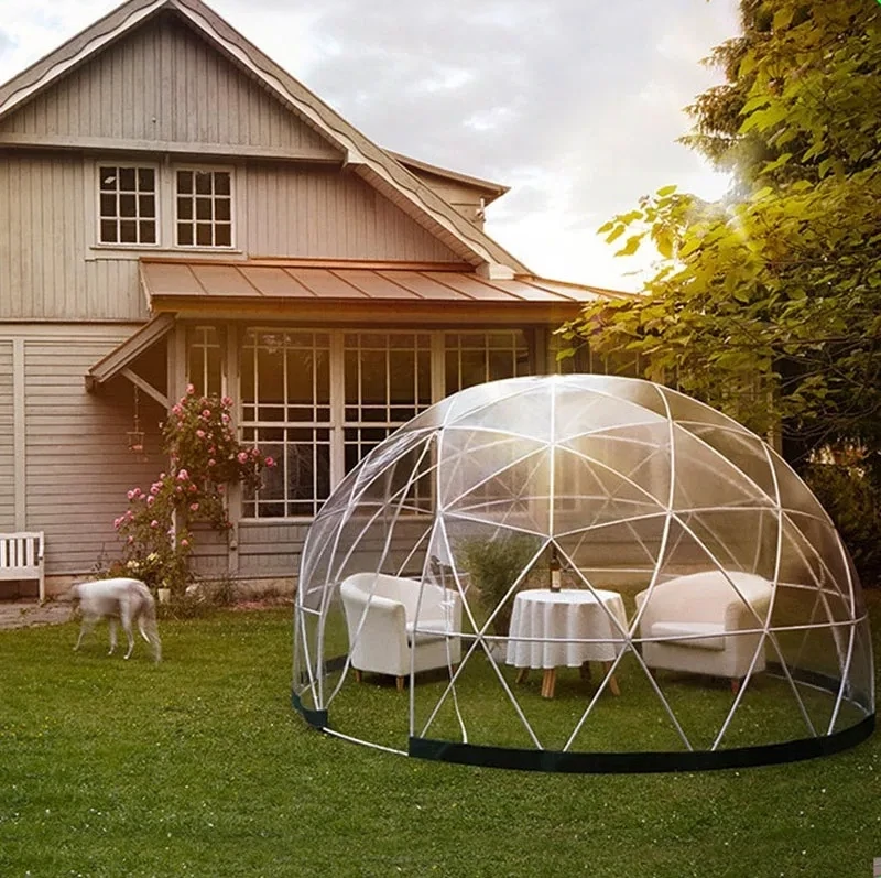 Geo Dome Luxury Transparent Tent – Stylish Clear Dome Tent for Glamping, Outdoor Events, and Special Occasions