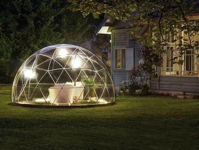 Geo Dome Luxury Transparent Script Tent