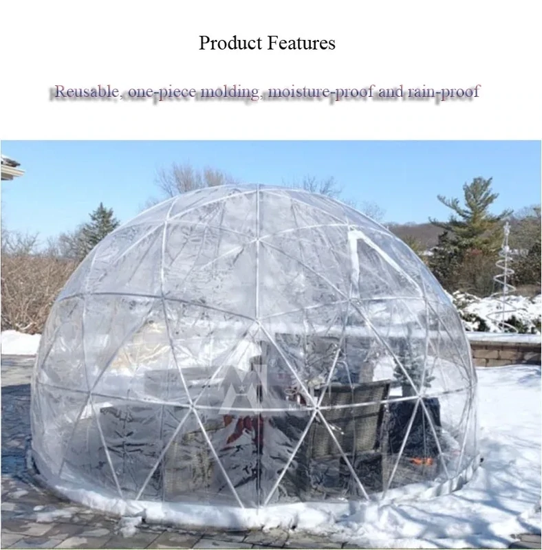 Geo Dome Luxury Transparent Script Tent