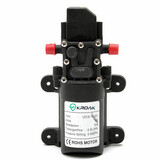 DC 12V 130PSI 6L/Min High-Pressure Diaphragm Water Pump Self Priming Automatic Switch, Colour: Black with Red Cover