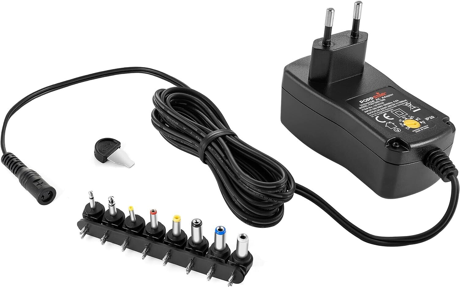 AC/DC Universal Switching Power Supply - Versatile 3V, 4.5V, 5V, 6V, 7.5V, 9V, 12V Output for Multipurpose Use in Various Electronic Devices