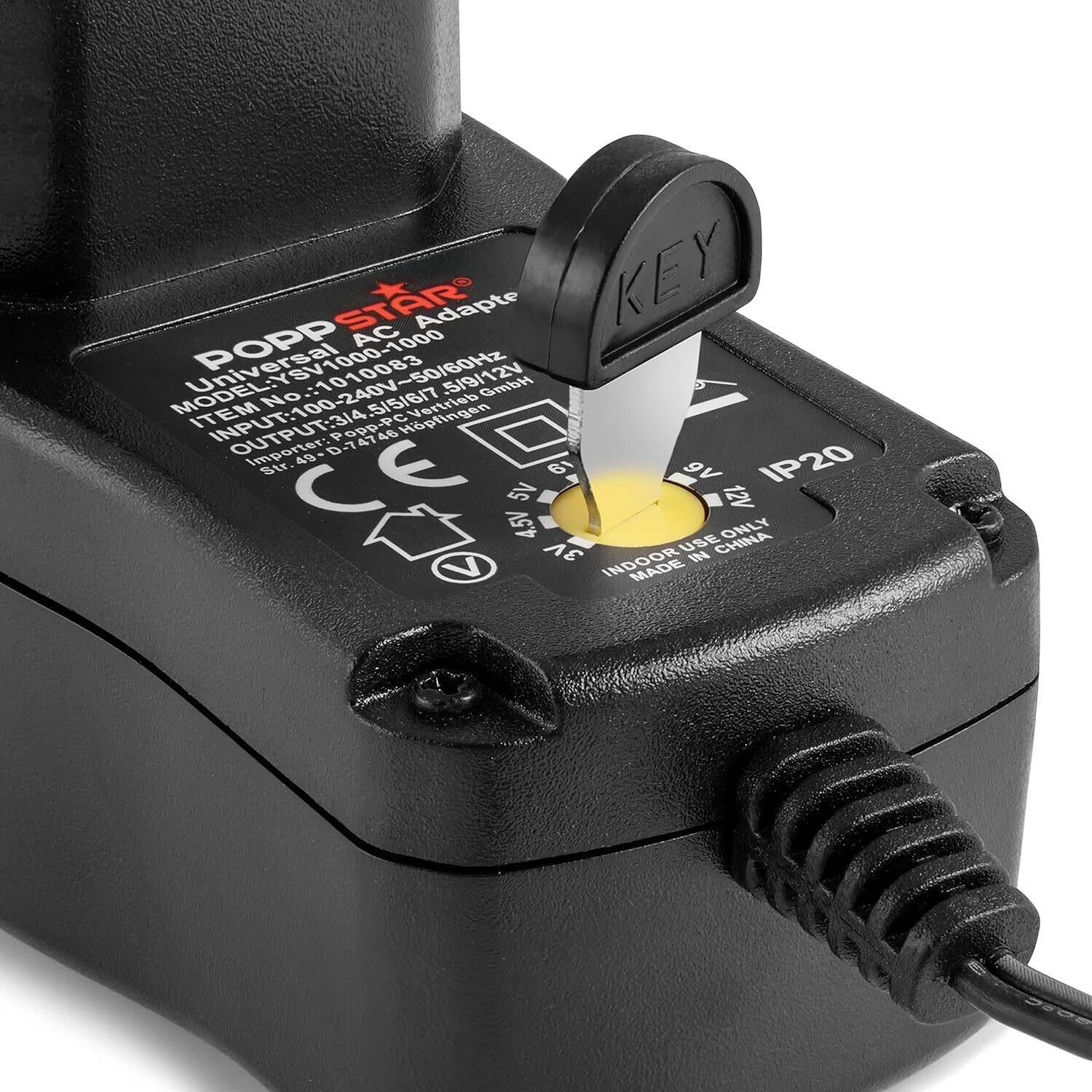 AC/DC Universal Switching Power Supply - Versatile 3V, 4.5V, 5V, 6V, 7.5V, 9V, 12V Output for Multipurpose Use in Various Electronic Devices