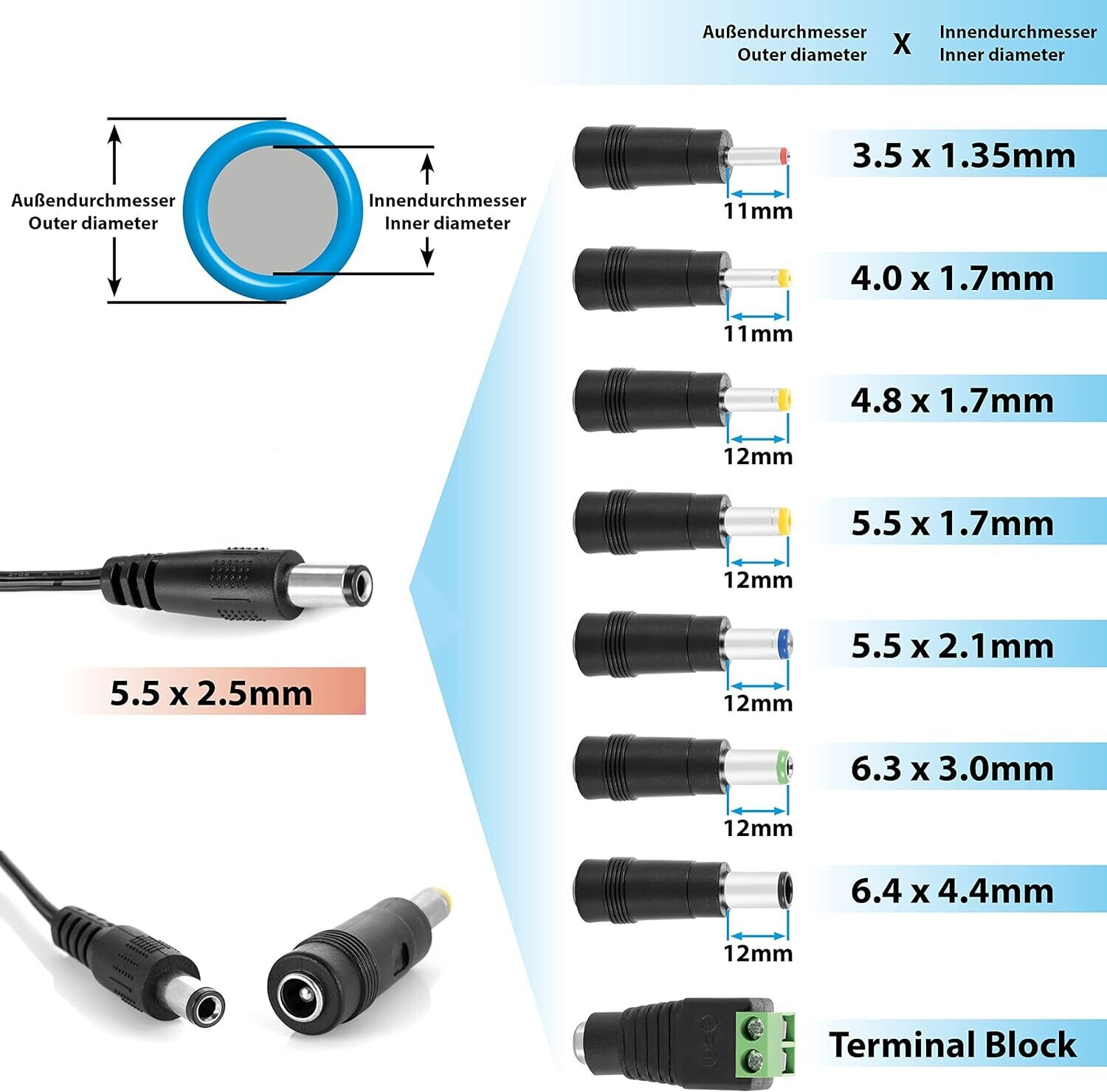 AC/DC Universal Switching Power Supply - Versatile 3V, 4.5V, 5V, 6V, 7.5V, 9V, 12V Output for Multipurpose Use in Various Electronic Devices