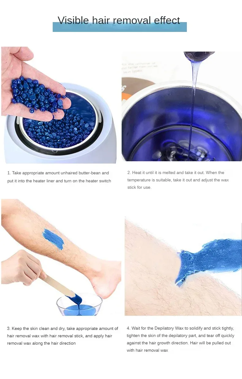 High-Quality Hair Removal Device Wax Heater: Depilatory Epilator for Melted Wax Beans, Professional Heating Device for Home Beauty Salon Use