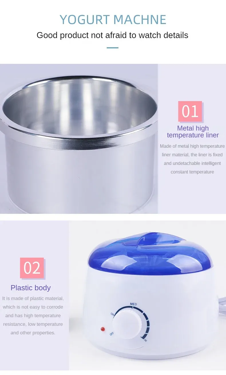 High-Quality Hair Removal Device Wax Heater: Depilatory Epilator for Melted Wax Beans, Professional Heating Device for Home Beauty Salon Use