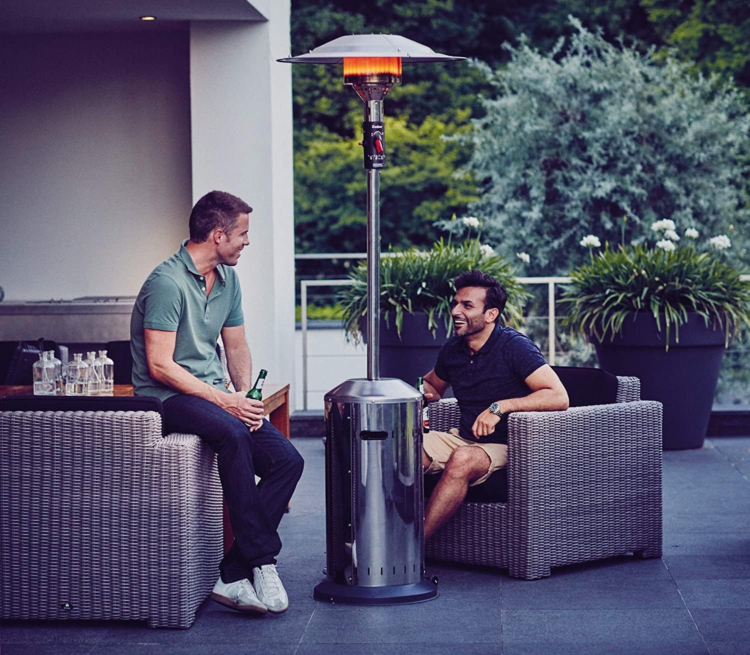 Enders Elegance Gas Patio Heater, Silver