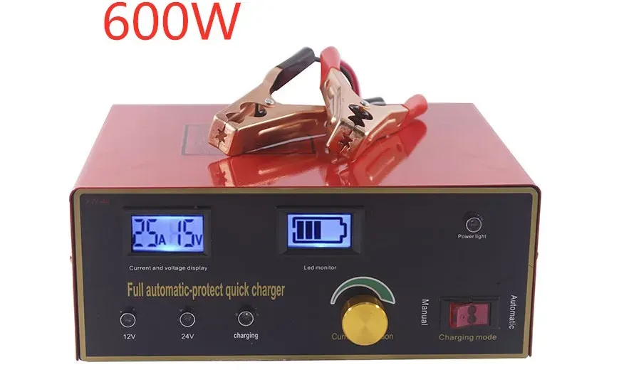 600W Car Battery Charger – 12V to 72V, 25A Output for Versatile and Reliable Charging