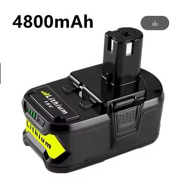 18V 6800mAh High-Capacity Lithium Battery for ONE+ P102 P103 P104 P105 P107 Cordless Power Tools, Pieces: 1PCS 4800