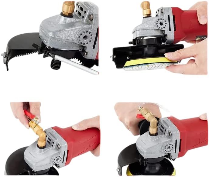 Concrete Marble Granite Wet Polisher Grinder Stone Polishing Tool with Variable Speed, Professional Wet Grinding Machine for Surface Finishing, Heavy-Duty Polisher for Stone and Concrete