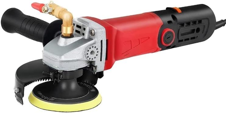 Concrete Marble Granite Wet Polisher Grinder Stone Polishing Tool with Variable Speed, Professional Wet Grinding Machine for Surface Finishing, Heavy-Duty Polisher for Stone and Concrete