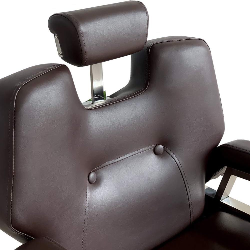 Professional Hairdressing Chair, High-Quality Faux Leather, Hydraulic Retractable