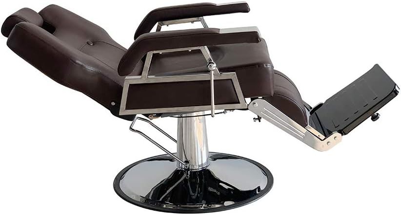 Professional Hairdressing Chair, High-Quality Faux Leather, Hydraulic Retractable