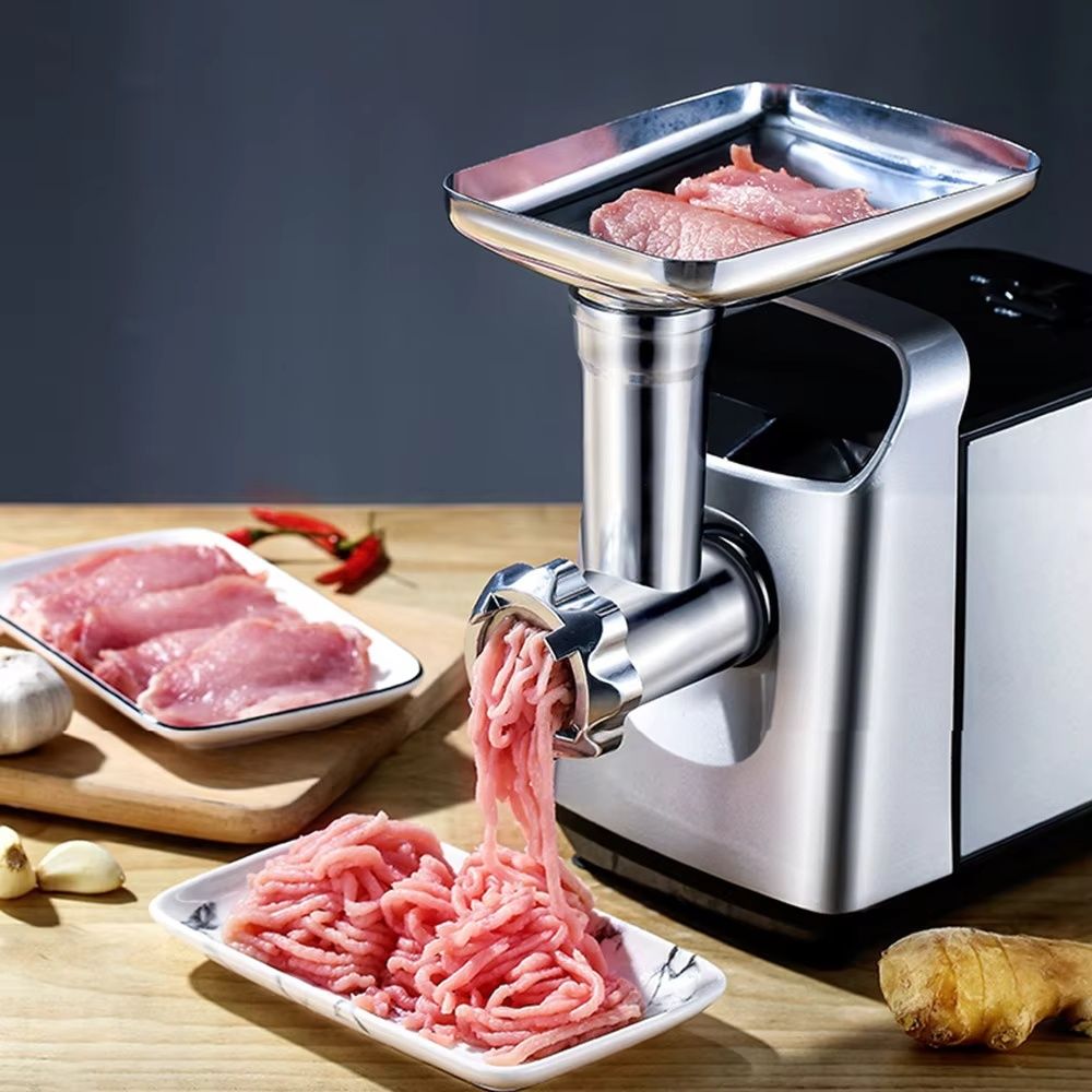 Commercial Meat Mincer Electric Grinder, Sausage Maker and Filler, 1100W Heavy Duty Electric Meat Processor for Restaurants and Butcher Shops