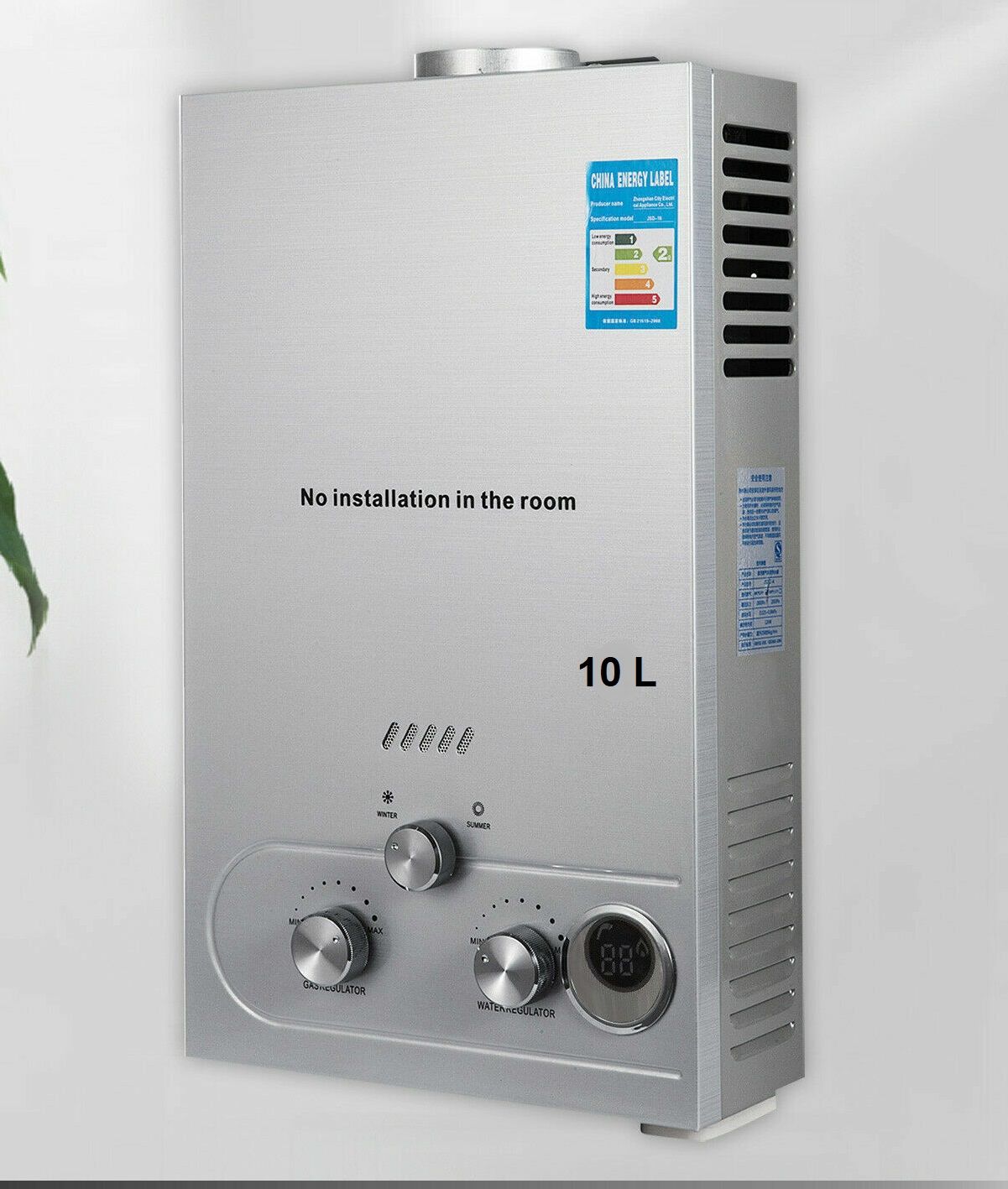 LPG Propane Gas Tankless Instant Water Heater - Available in 6L, 8L, 10L, 12L, 16L, and 18L Capacities for Efficient Hot Water Supply