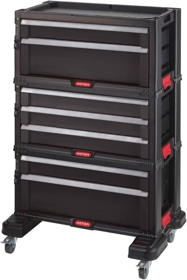 Keter, 238557, 7-drawer tool trolley, 60 x 38 x 83 cm [Energy class
