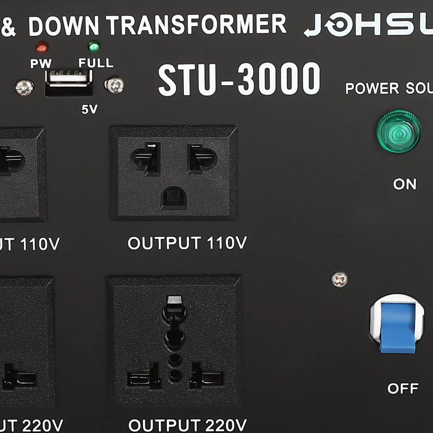 3000W Voltage Converter Transformer - Heavy Duty Step-Up/Step-Down Power Converter for 240V to 110V and 110V to 240V - Ideal for US to UK and International Power Conversion - Reliable Transformer