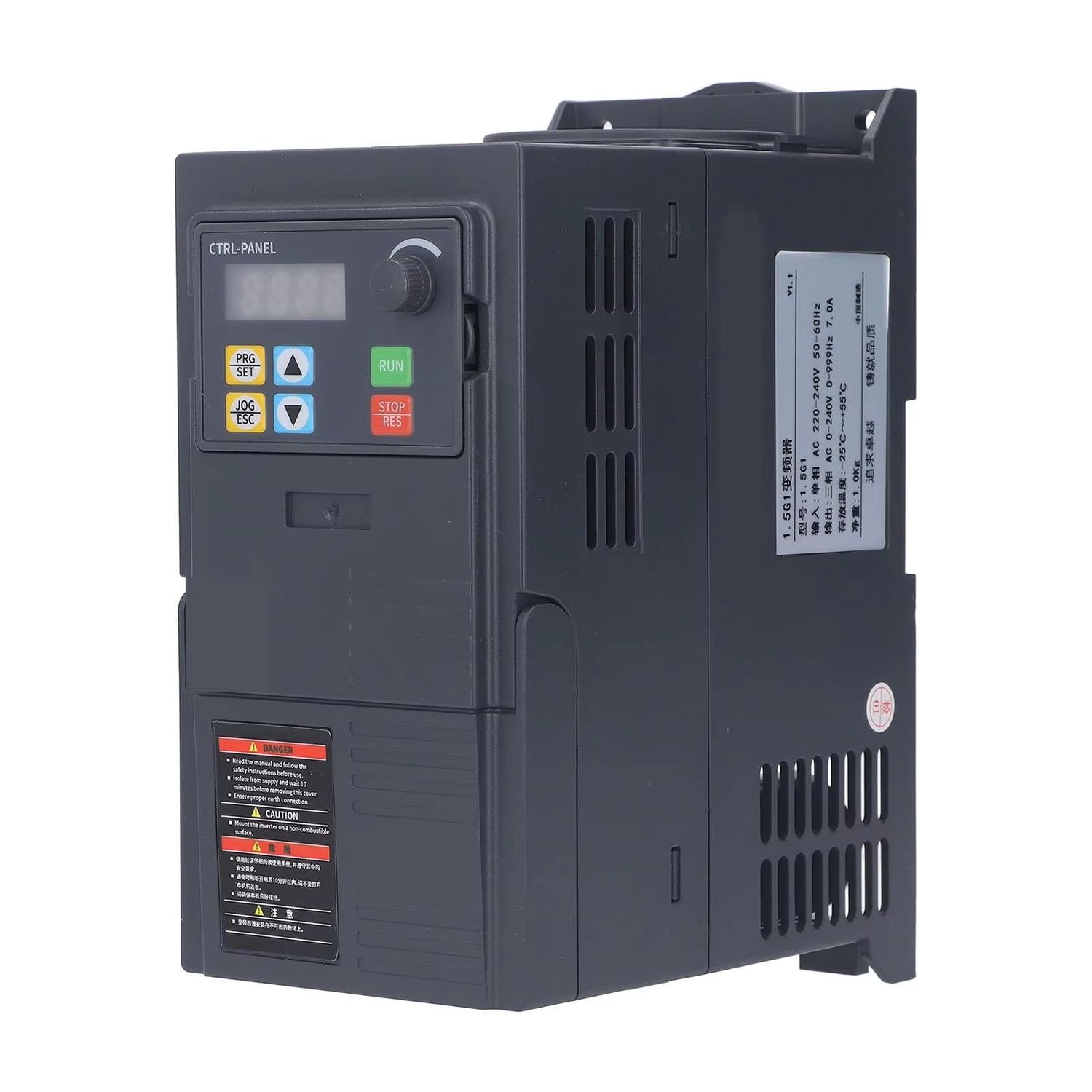 7.5 kW 3-Phase 320V Input to 3-Phase 440V Output Inverter Motor Speed Controller - Economical VFD Frequency Converter for Precise Motor Control, Enhanced Efficiency, and Reliable Performance