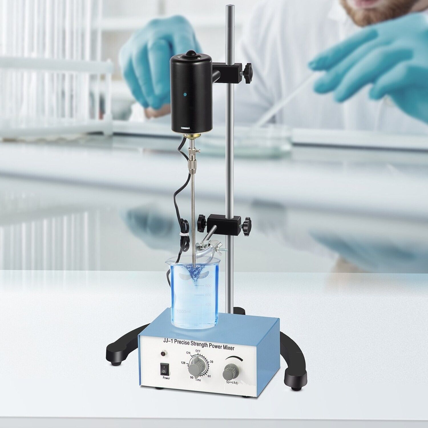100W Electric Overhead Stirrer Mixer, 0-2000 RPM – Precision Overhead Mixing for Laboratory and Industrial Applications