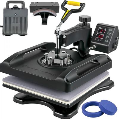 5-in-1 Combo Multifunctional Sublimation Heat Press Equipment – 38 x 38 cm for T-Shirts, Mugs, and More