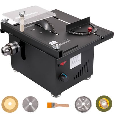 150W Mini Table Saw with 10000RPM Motor Speed, Portable DIY Cutting Machine, 0-90° Angle Cutting, Stepless Speed Regulation, 1.3in Cutting Depth - Compact Multifunctional Saw for Home Projects