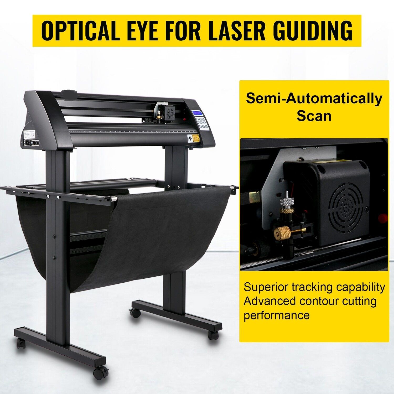 Vinyl Cutting Plotter with Signmaster Software and Floor Stand - Precision Calibration Cutting Machine for Paper, Vinyl, and Sign Making