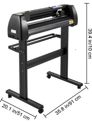 28-Inch Vinyl Cutter Machine with LCD Display - High-Precision Vinyl Plotter Includes SignCut Software for Sign Making, Decals, and Custom Designs - Adjustable Speed and Pressure for Enhanced Accuracy