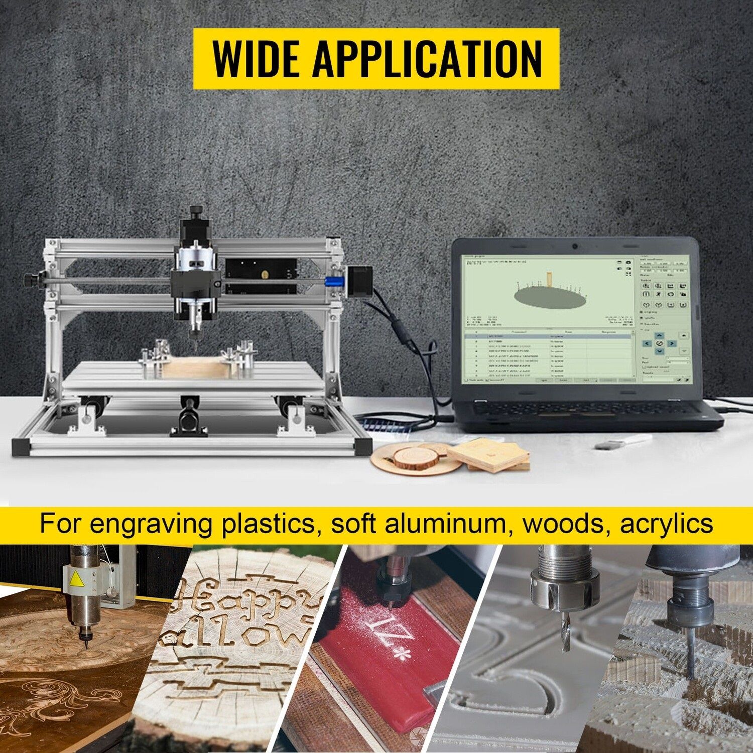 3-Axis 3018 GRBL Control CNC Router Engraving Machine - High-Precision Cutting and Engraving for Wood, PVC, and Injection Molding - Ideal for DIY and Hobby Projects