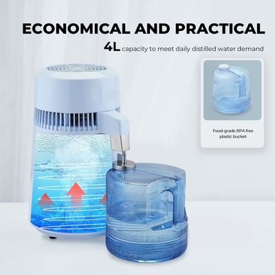4-Liter Stainless Steel Water Distiller Machine - Efficient Home Water Purification System for Safe and Clean Drinking Water