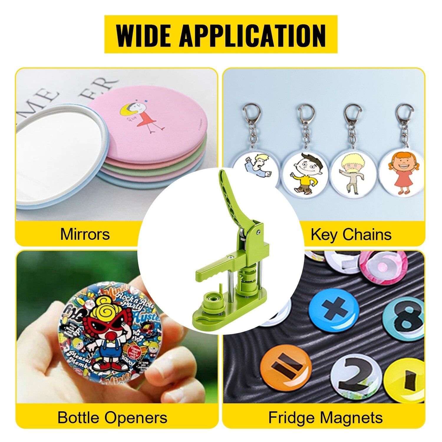 500 Pieces of 1&quot; (25mm) Circle Button Parts for Badge Press - Perfect for DIY Crafting and Custom Button Making