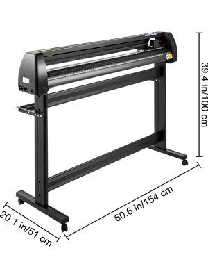 53-Inch Vinyl Cutting Machine with LCD Display – Includes Vinyl Plotter and SignCut Software for Precision Signmaking