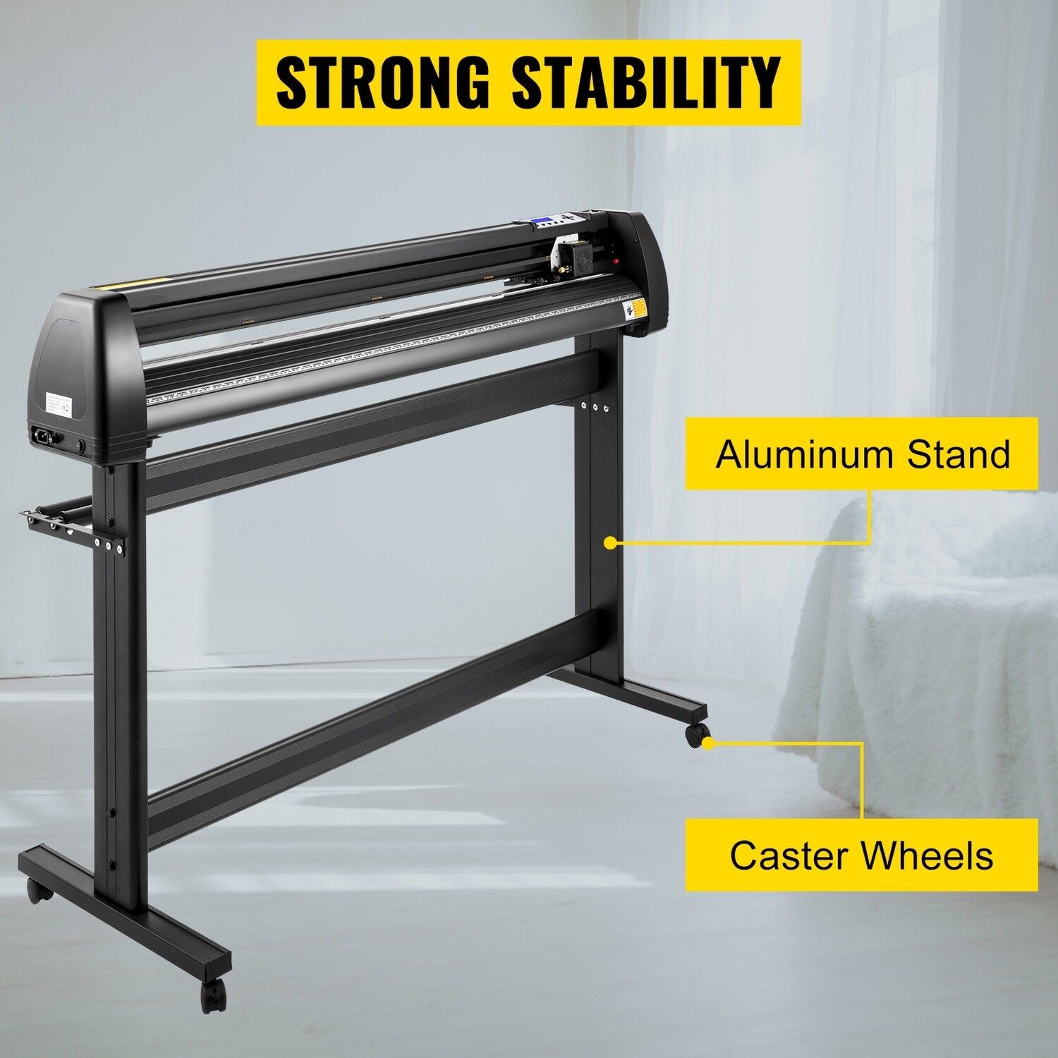 53-Inch Vinyl Cutting Machine with LCD Display – Includes Vinyl Plotter and SignCut Software for Precision Signmaking