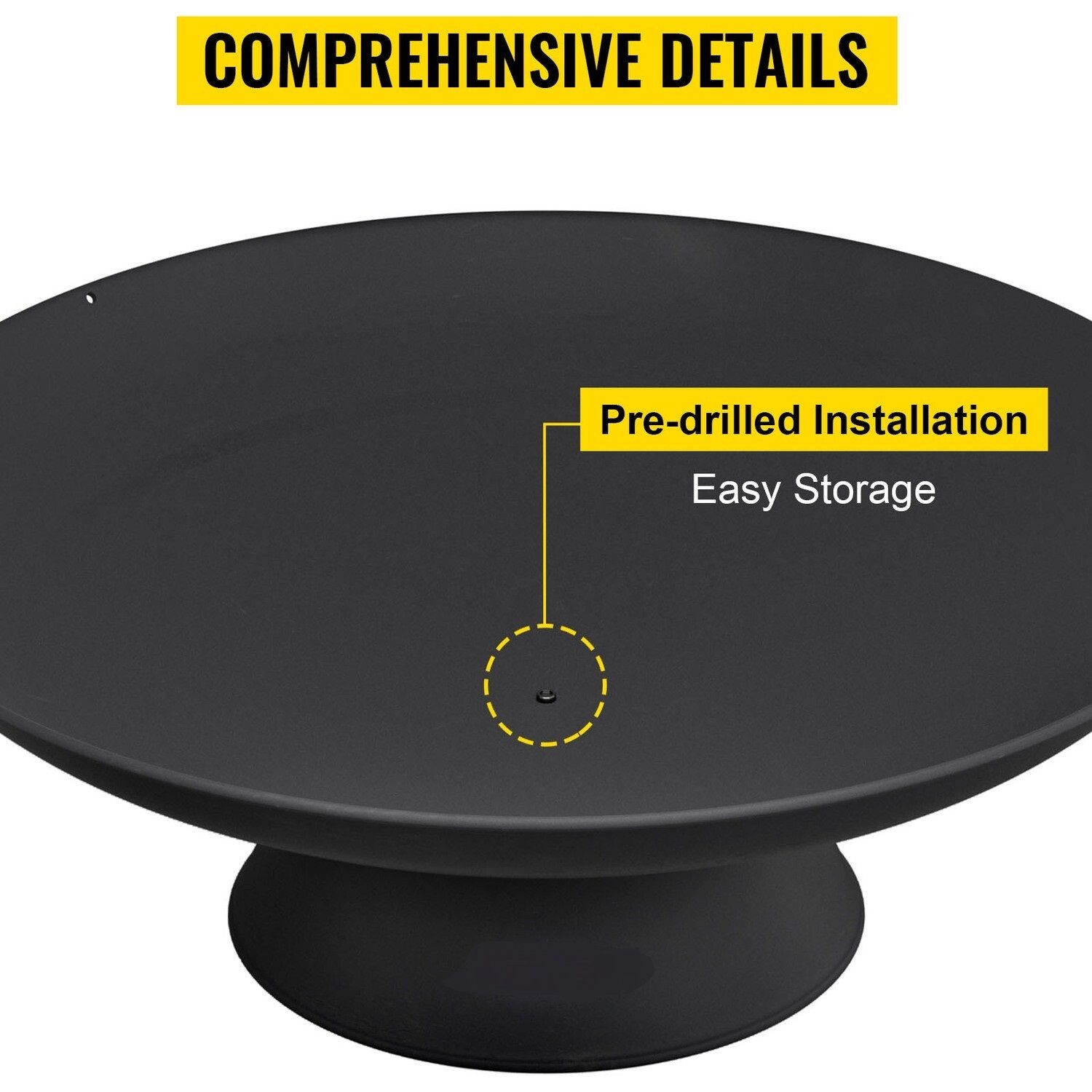 55.8cm/71cm/76cm/77.5cm/86cm Round Cast Iron Outdoor Fire Pit Bowl