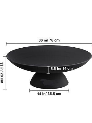55.8cm/71cm/76cm/77.5cm/86cm Round Cast Iron Outdoor Fire Pit Bowl
