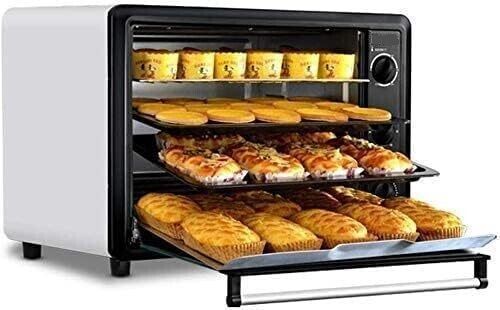 60L Oven with Adjustable Temperature Control - Features a 120-Minute Timer and Four-Layer Design for Versatile Cooking and Baking