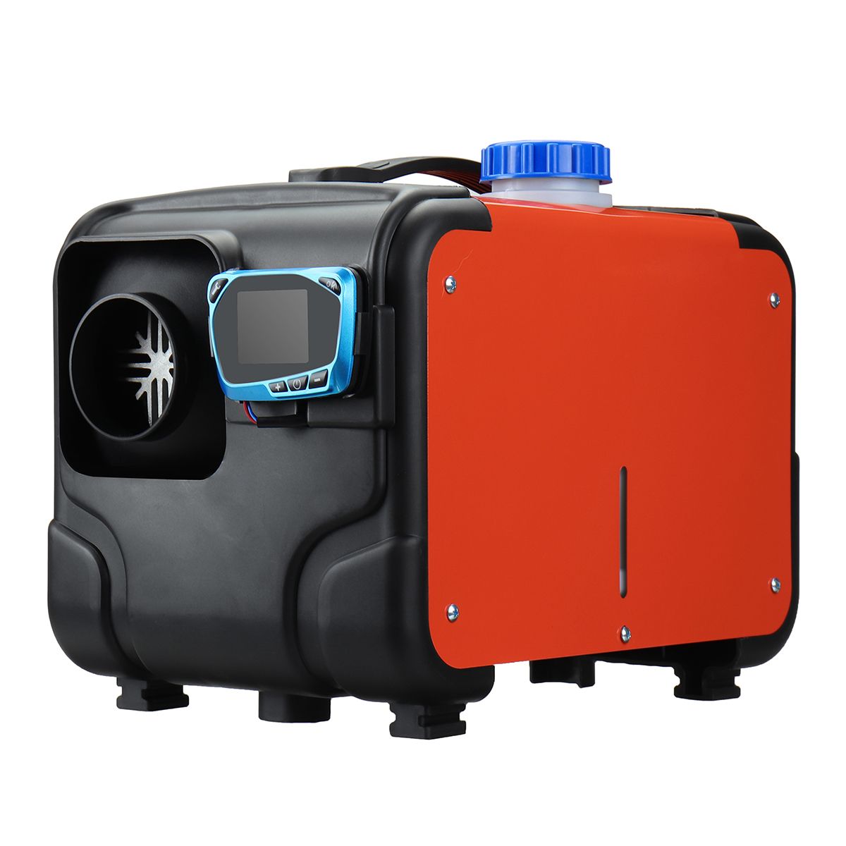 5-8KW 12V Air Diesel Heater with Remote Control and Silencer - Full Portable Kit for Powerful and Efficient Heating in Cars, Trucks, RVs, and Vans, Easy Installation and Durable Design