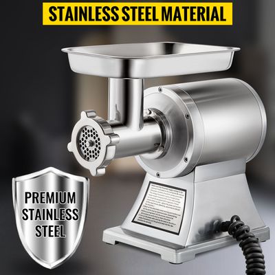 Commercial Meat Mincer Electric Grinder, Sausage Maker and Filler, 1100W Heavy Duty Electric Meat Processor for Restaurants and Butcher Shops