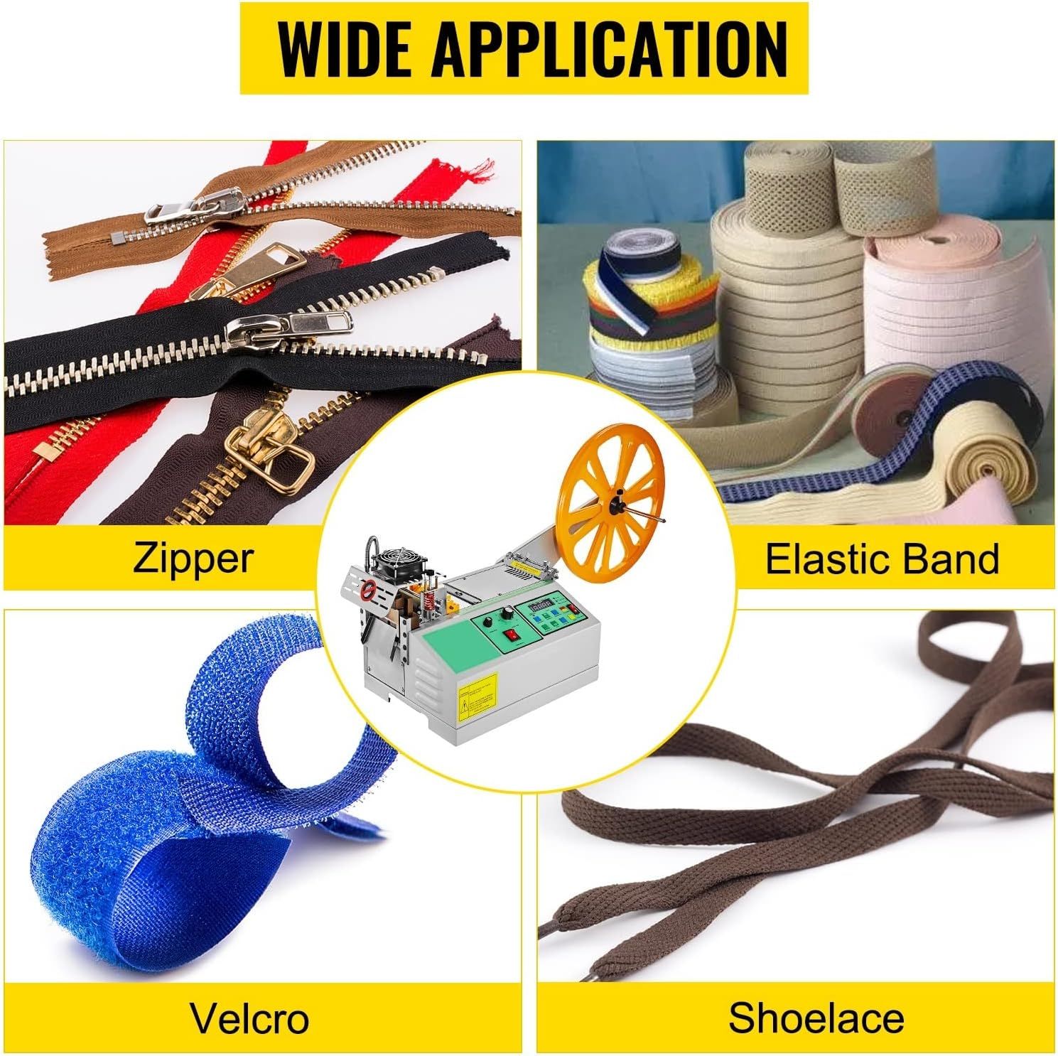 Automatic Heat-shrink Tube Cable Pipe Cutter Cutting Machine +  Automatic Cold Tape Cutting Machine Digital Belt
