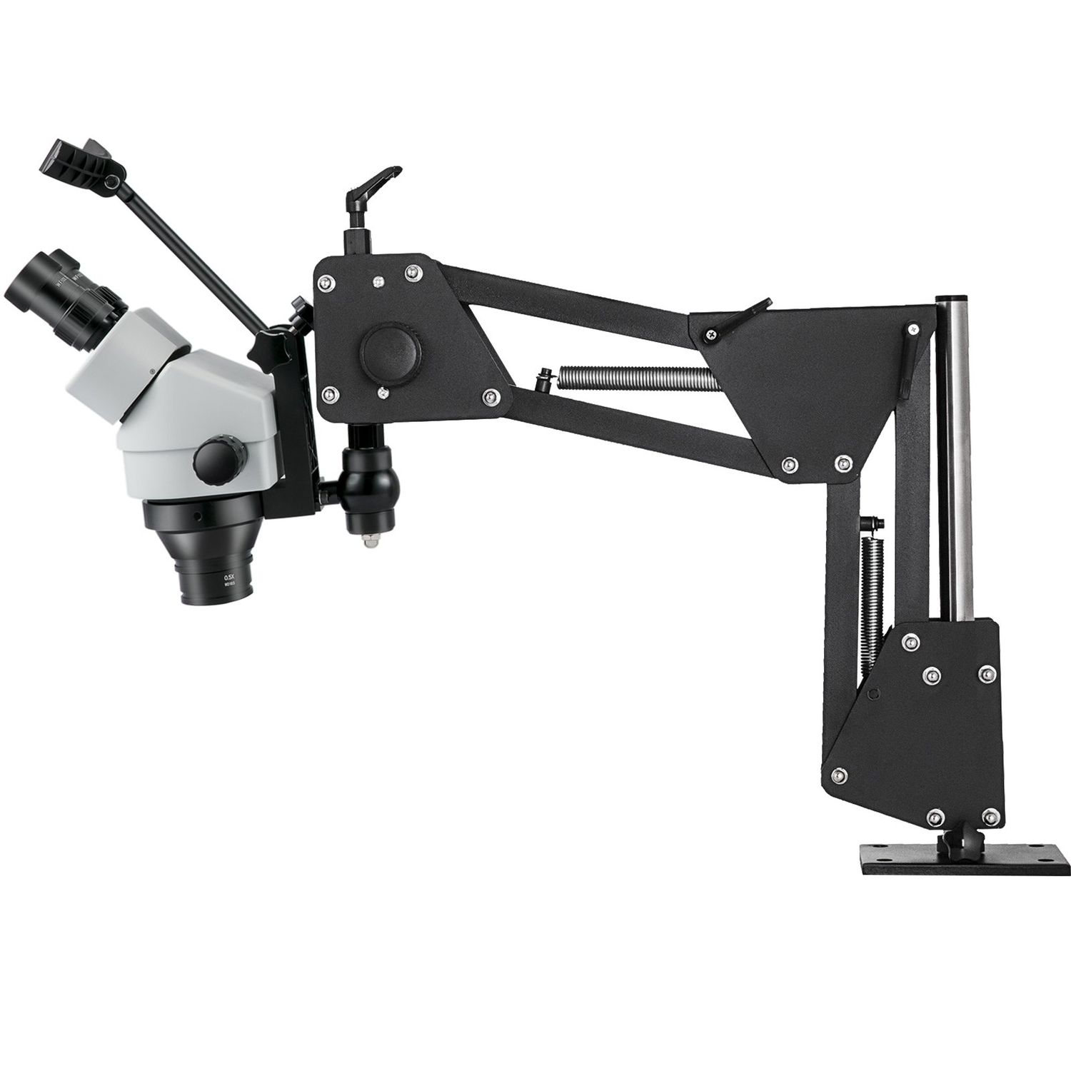 Zoom Trinocular Stereo Microscope (3.5X-90X) with WF10X 20mm Eyepieces, Binocular Stereo Pillar Stand – Multi-Directional Microscope for Jewelry Tools