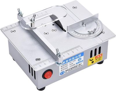 Mini Electric Table Saw, Small Desktop Bench Saw for DIY PCB &amp; Model Cutting Tool