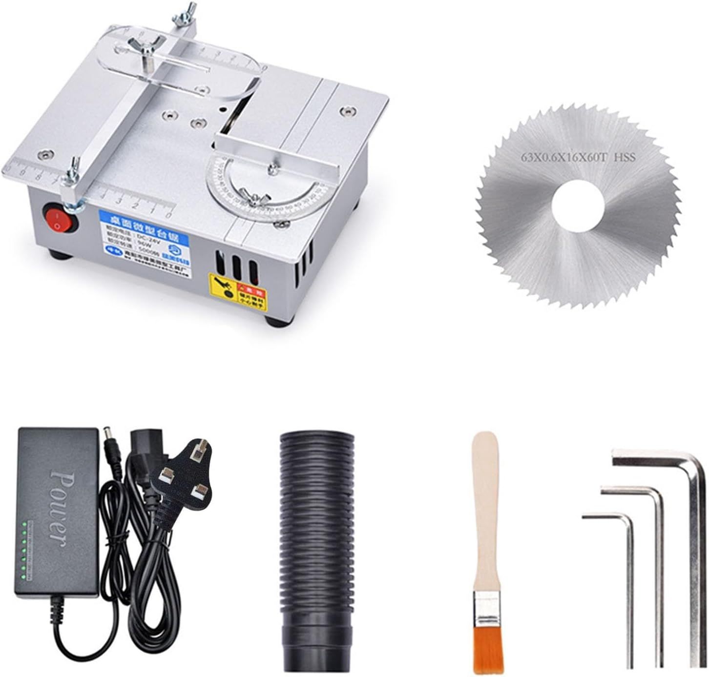 Mini Electric Table Saw, Small Desktop Bench Saw for DIY PCB &amp; Model Cutting Tool