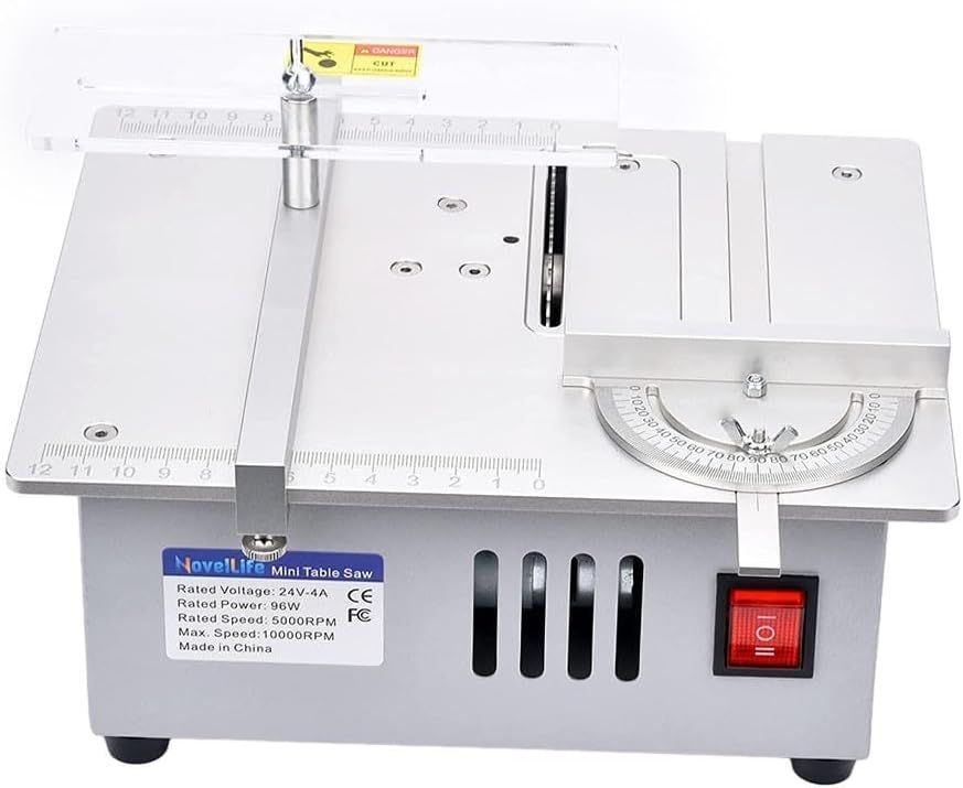 Mini Electric Table Saw, Small Desktop Bench Saw for DIY PCB &amp; Model Cutting Tool